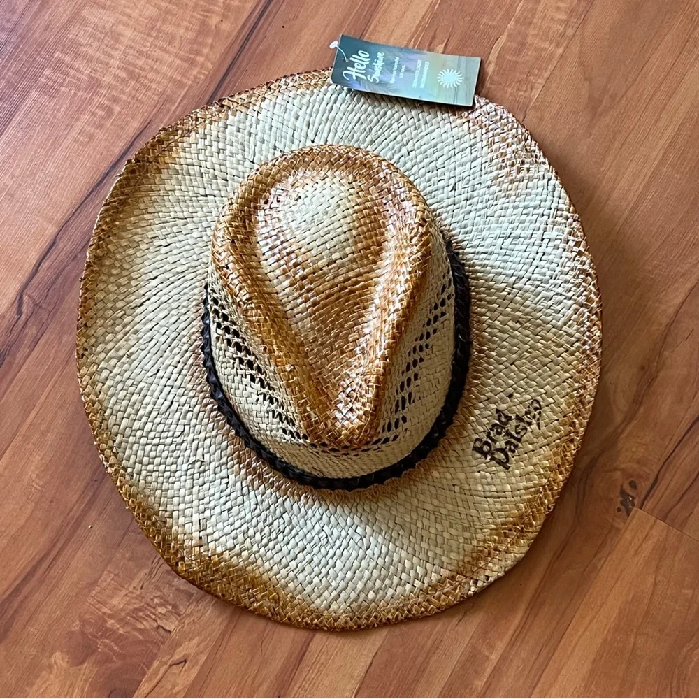 NWT Jacobson Hat Comany Men's Tan Straw Cowboy Hat “Brad Paisley”